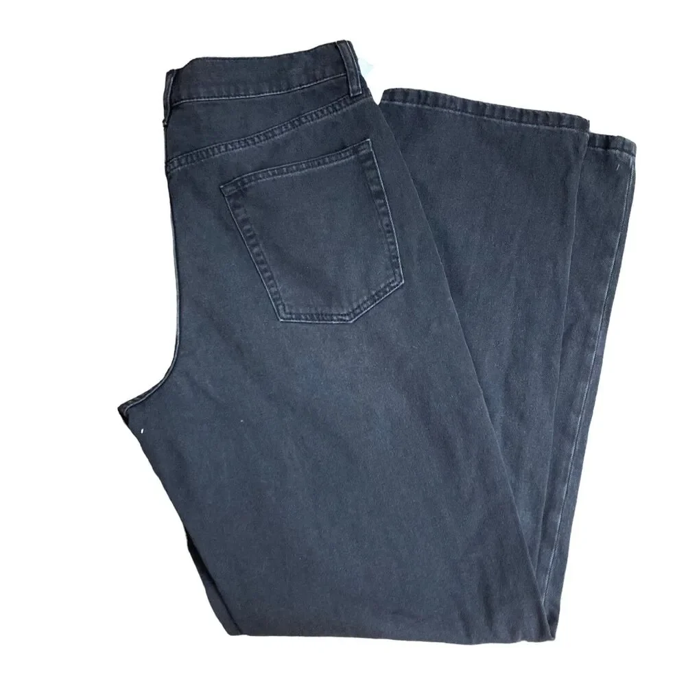 TOPMAN Men’s 34x34 Dark Gray Straight Leg Jeans Stretch NWOT
